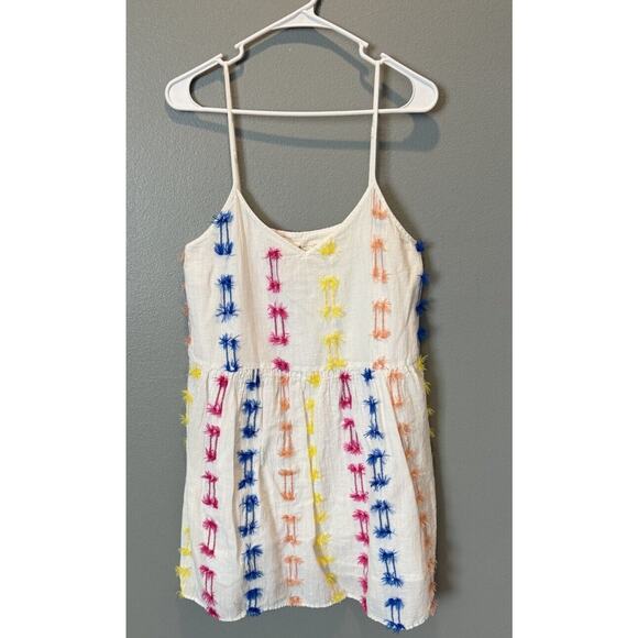 Lou & Grey Dresses & Skirts - NWOT Lou & Grey for LOFT White Colorful Tassel Tank Dress Women's Size M